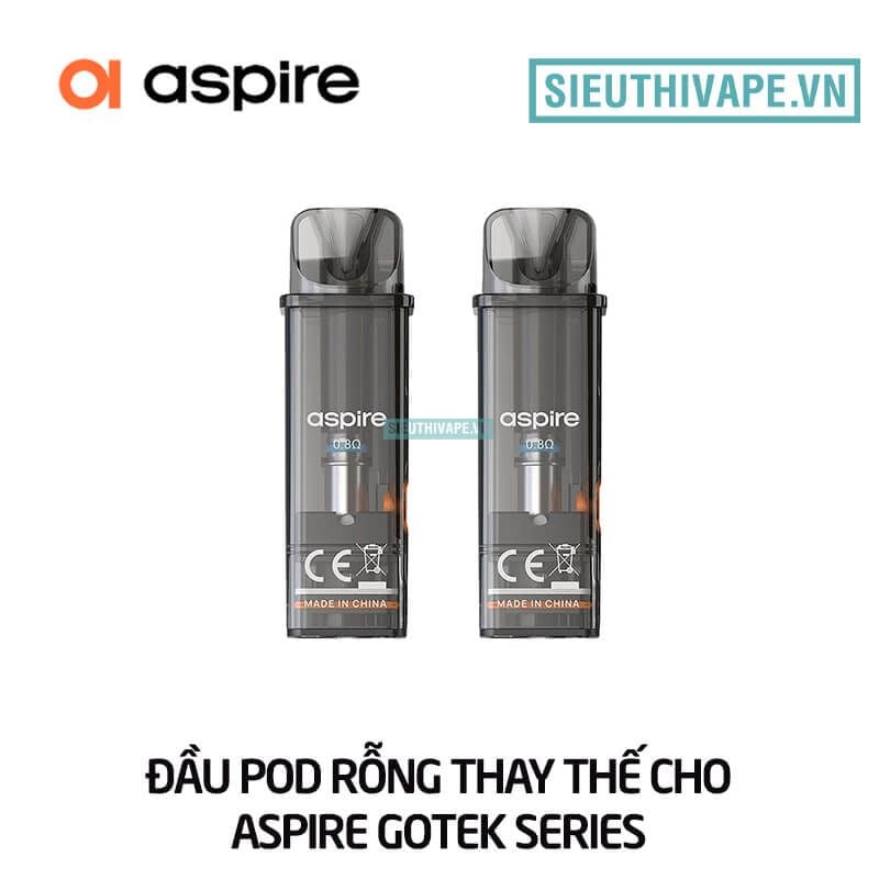  Đầu Pod Rỗng Thay Thế Cho Aspire Gotek Series - Chính Hãng 