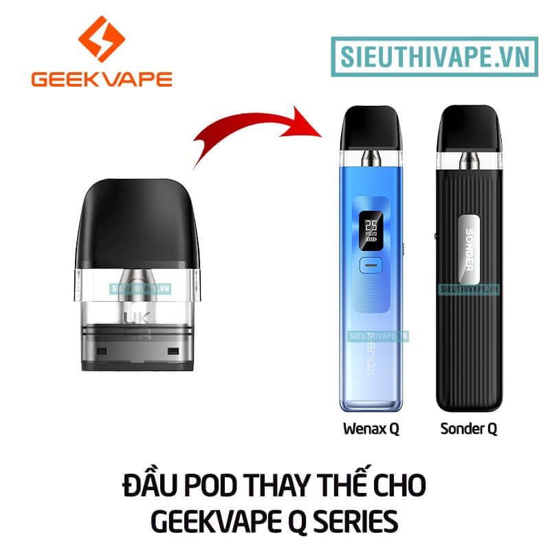  Đầu Pod Wenax Q, Sonder Q - Phụ Kiện Vape Chính Hãng 