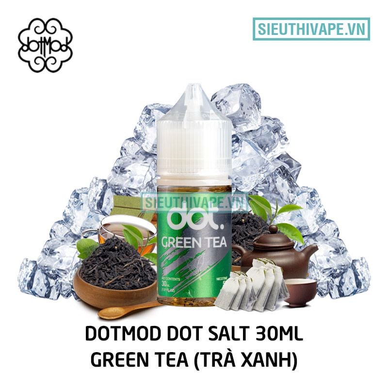  DotMod Dot Salt Green Tea 30ml - Tinh Dầu Saltnic Mỹ 