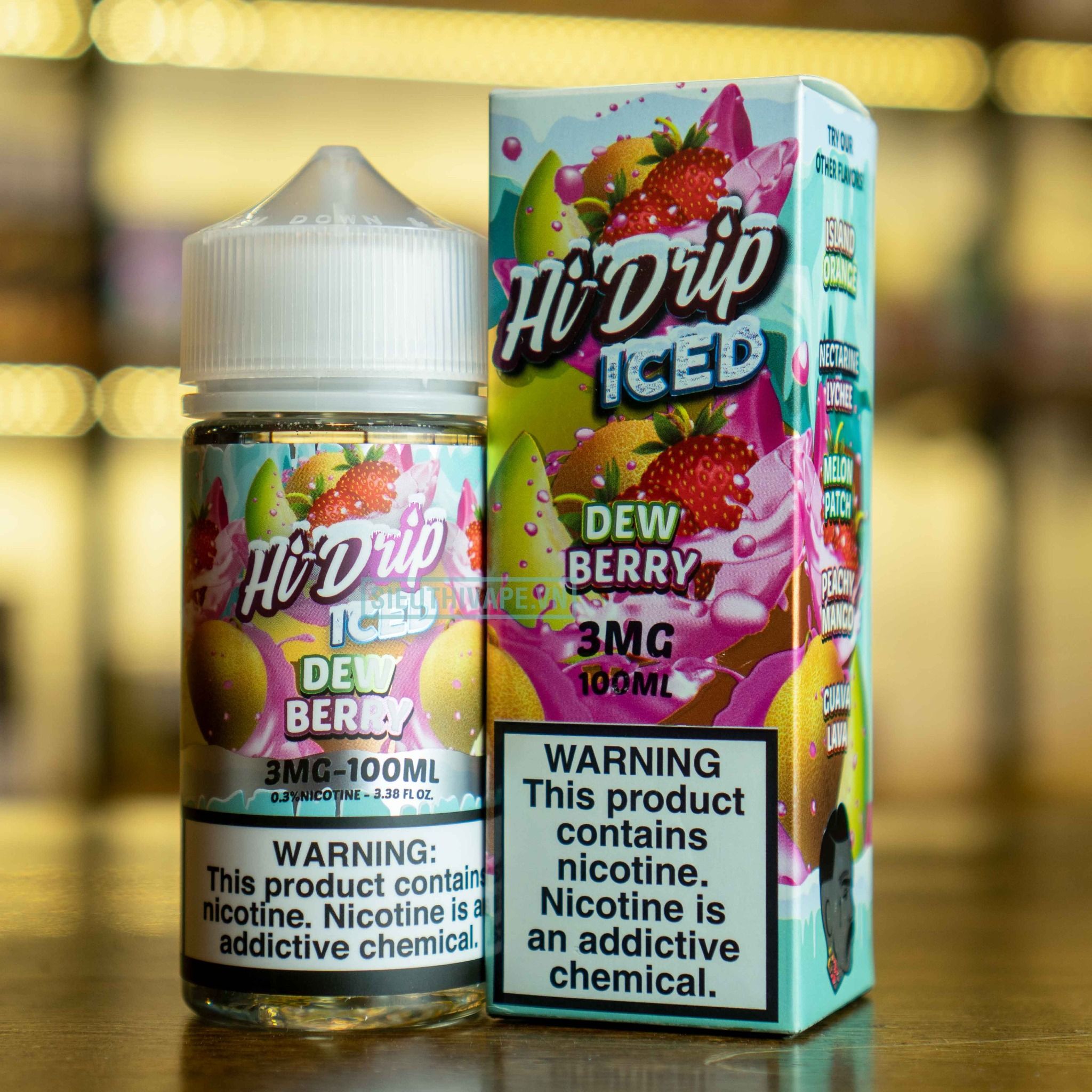  Hi Drip ICED Dew Berry 100ml - Tinh Dầu Vape Mỹ 