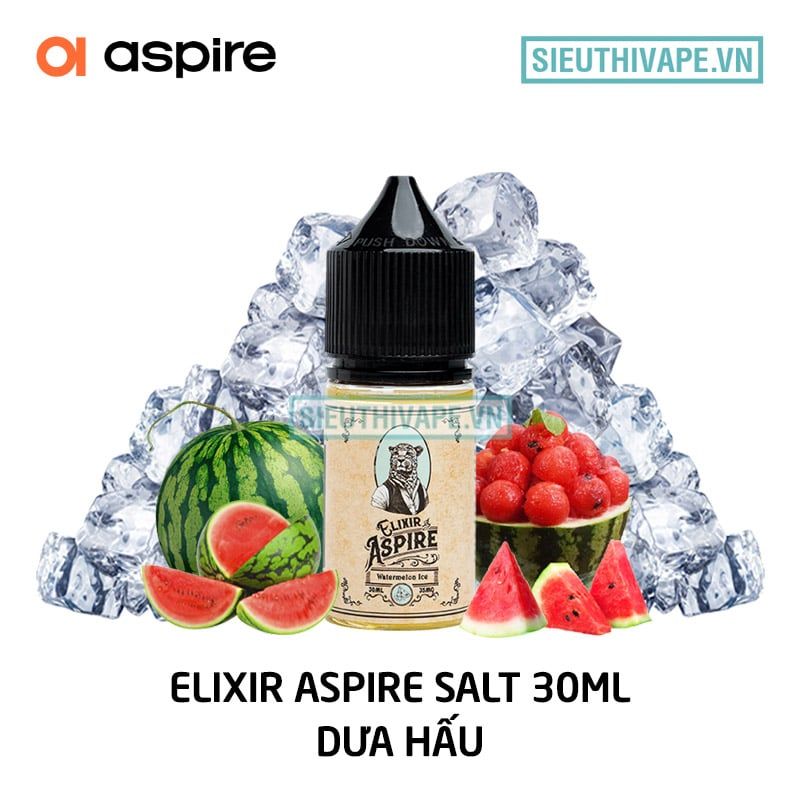  Elixir Aspire Salt Watermelon Ice 30ml - Tinh Dầu Saltnic Chính Hãng 