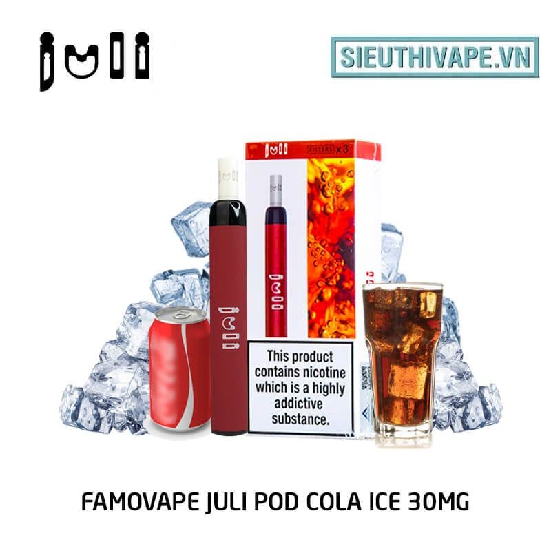  FamoVape Juli Pod 30mg Cola Ice - Disposable Pod dùng 1 lần 