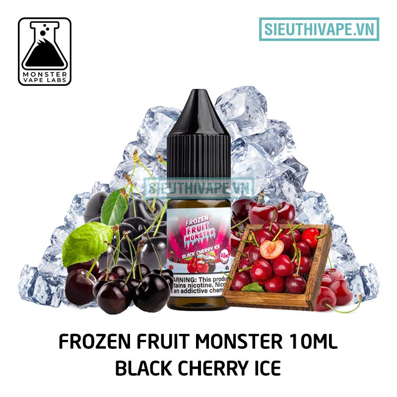  Frozen Fruit Monster Salt Black Cherry Ice 10ml - Tinh Dầu Salt Nic Mỹ 