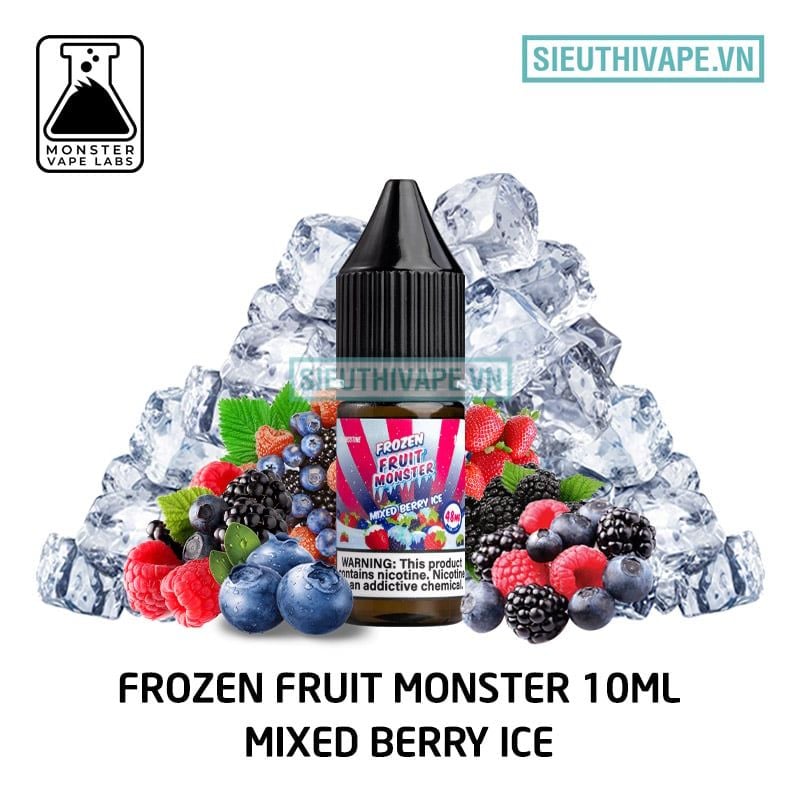  Frozen Fruit Monster Salt Mixed Berry Ice 10ml - Tinh Dầu Salt Nic Mỹ 