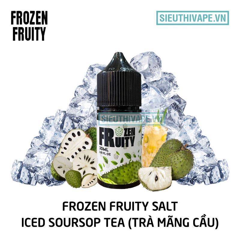  Frozen Fruity Salt Iced Soursop Tea 30ml - Tinh Dầu Saltnic Chính Hãng 