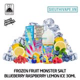  Frozen Fruit Monster Salt Blueberry Raspberry Lemon Ice 30ml Chính Hãng - Tinh Dầu Salt Nic Mỹ 