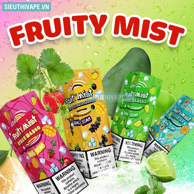  Fruity Mist Salt Green Mango 30ml - Tinh Dầu Saltnic Chính Hãng 