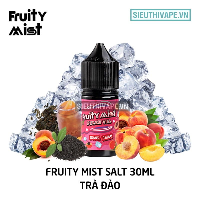  Fruity Mist Salt Peach Tea 30ml - Tinh Dầu Saltnic Chính Hãng 