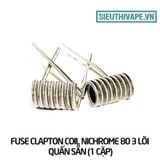  Fuse Clapton Coil Nichrome 80 3 lõi Quấn Sẵn (1 cặp) 