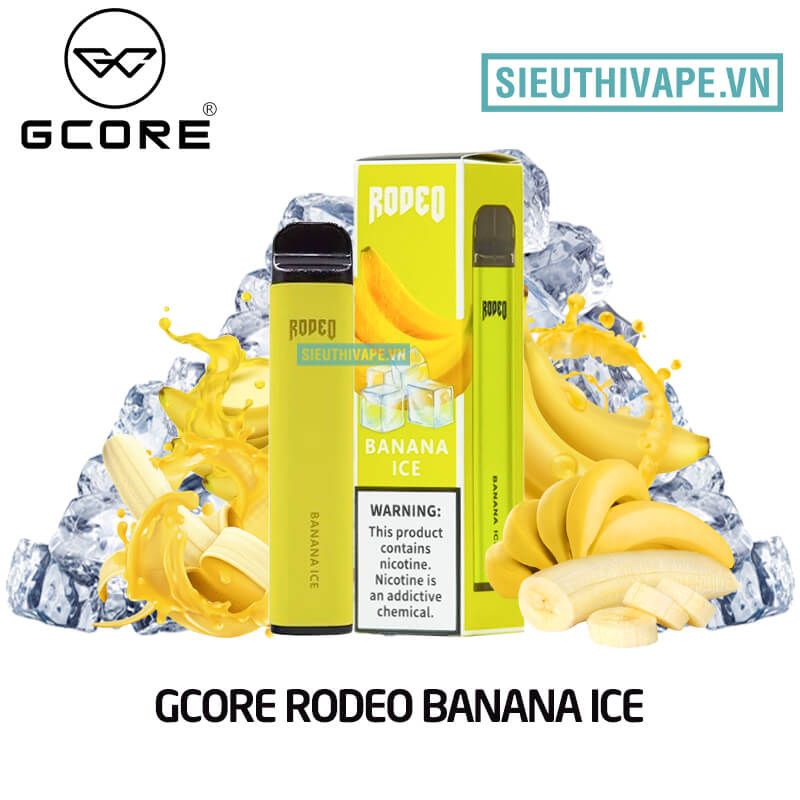  Gcore Rodeo 1600 Banana Ice Disposable - Vape Pod Dùng 1 lần 