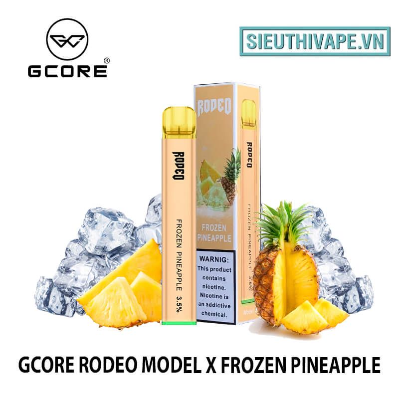  Gcore Rodeo Model X Frozen Pineapple Disposable - Vape Pod Dùng 1 Lần 