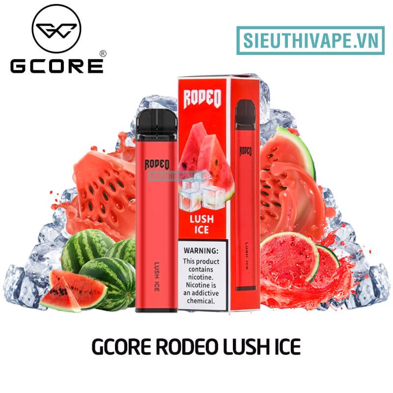  Gcore Rodeo 1600 Lush Ice Disposable - Vape Pod Dùng 1 lần 