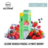  Gcore Rodeo Model X Mint Berry Disposable - Vape Pod Dùng 1 Lần 