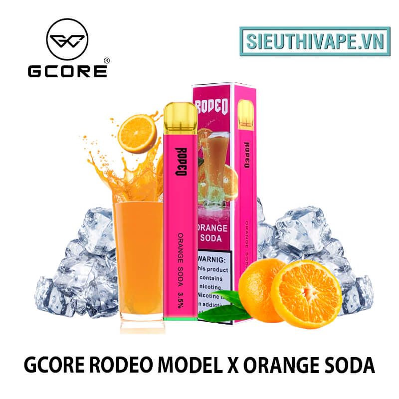  Gcore Rodeo Model X Orange Soda Disposable - Vape Pod Dùng 1 Lần 