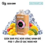  Geek Bar PSG Triple Mango - Pod 1 Lần Có Sạc 9000 Hơi 