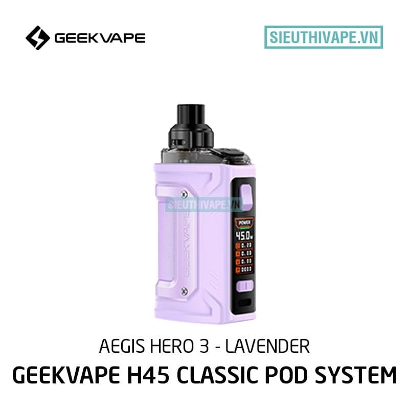  Geekvape H45 Classic (Aegis Hero 3) 45w - Pod System Chính Hãng 