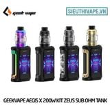  Geekvape Aegis X 200W Zeus Sub Ohm Tank Vape Kit - Chính Hãng 