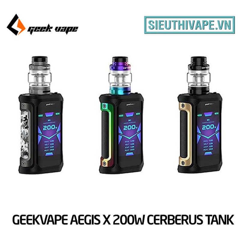  Geekvape Aegis X 200W Cerberus Tank Vape Kit - Chính Hãng 