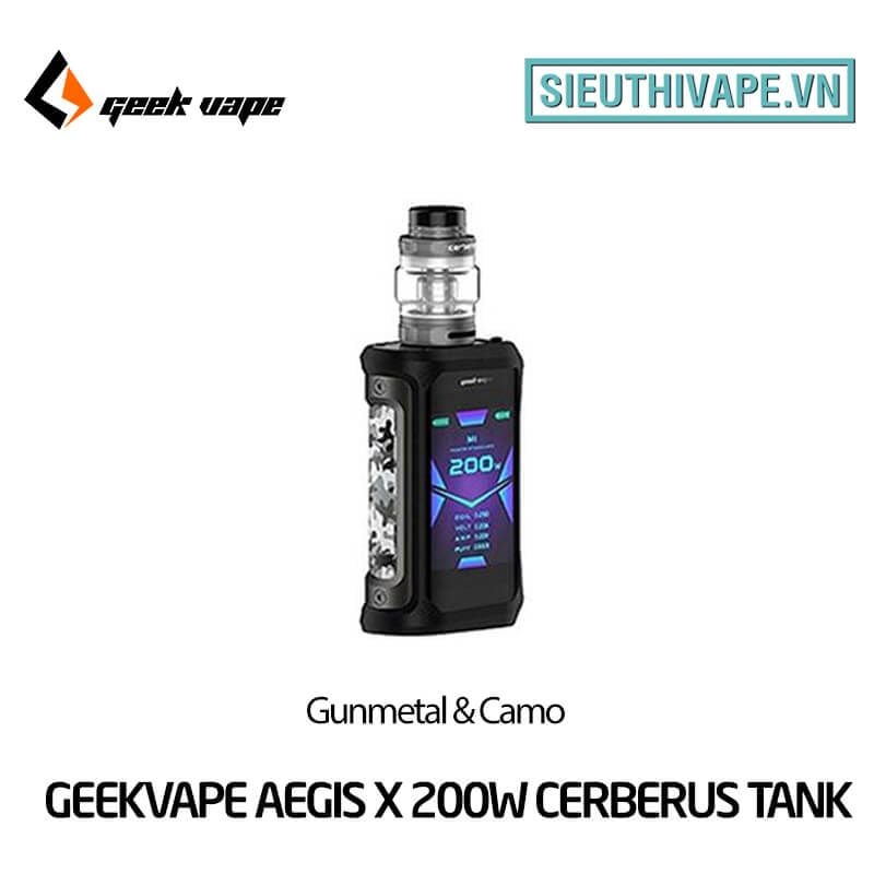  Geekvape Aegis X 200W Cerberus Tank Vape Kit - Chính Hãng 