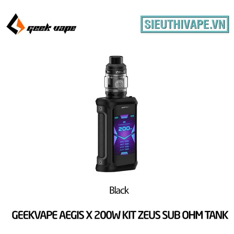  Geekvape Aegis X 200W Zeus Sub Ohm Tank Vape Kit - Chính Hãng 