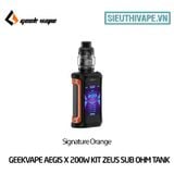  Geekvape Aegis X 200W Zeus Sub Ohm Tank Vape Kit - Chính Hãng 