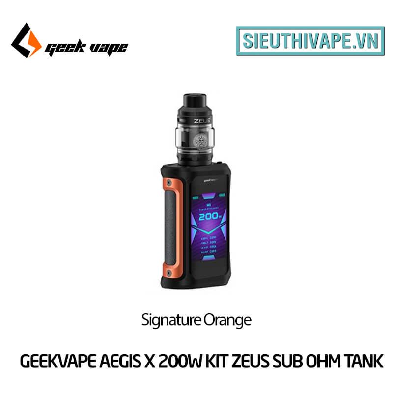 Geekvape Aegis X 200W Zeus Sub Ohm Tank Vape Kit - Chính Hãng 