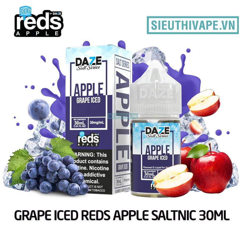  Grape Iced Reds Apple Salt 30ml - Tinh Dầu Salt Nic Mỹ 