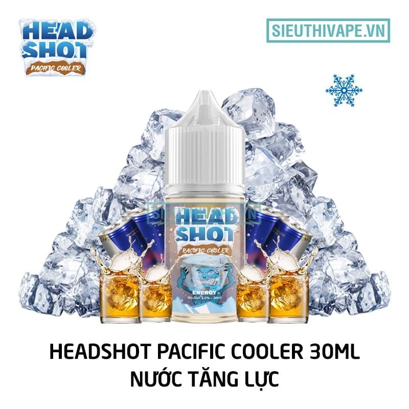  Headshot Pacific Cooler Energy 30ml - Tinh Dầu Saltnic Chính Hãng 