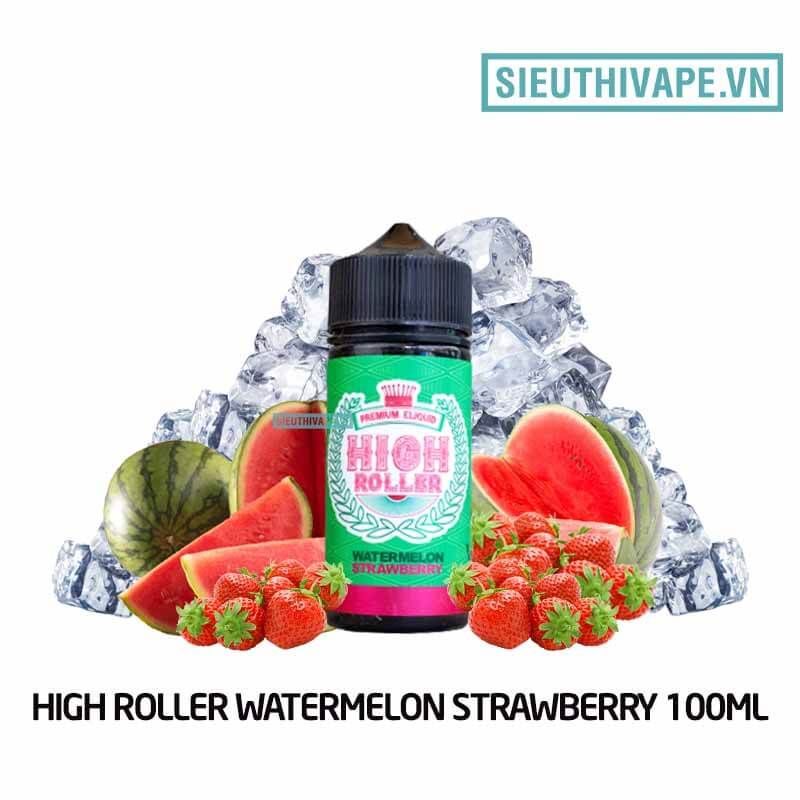  High Roller Watermelon Strawberry 100ml - Tinh Dầu Vape Malaysia 