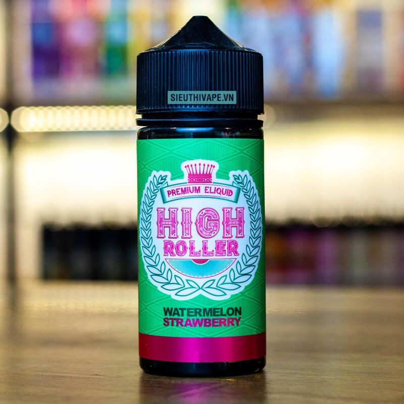  High Roller Watermelon Strawberry 100ml - Tinh Dầu Vape Malaysia 