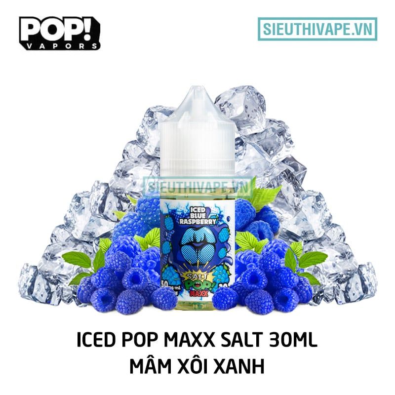  Iced Pop Salt Blue Raspberry 30ml - Tinh Dầu Saltnic Mỹ 