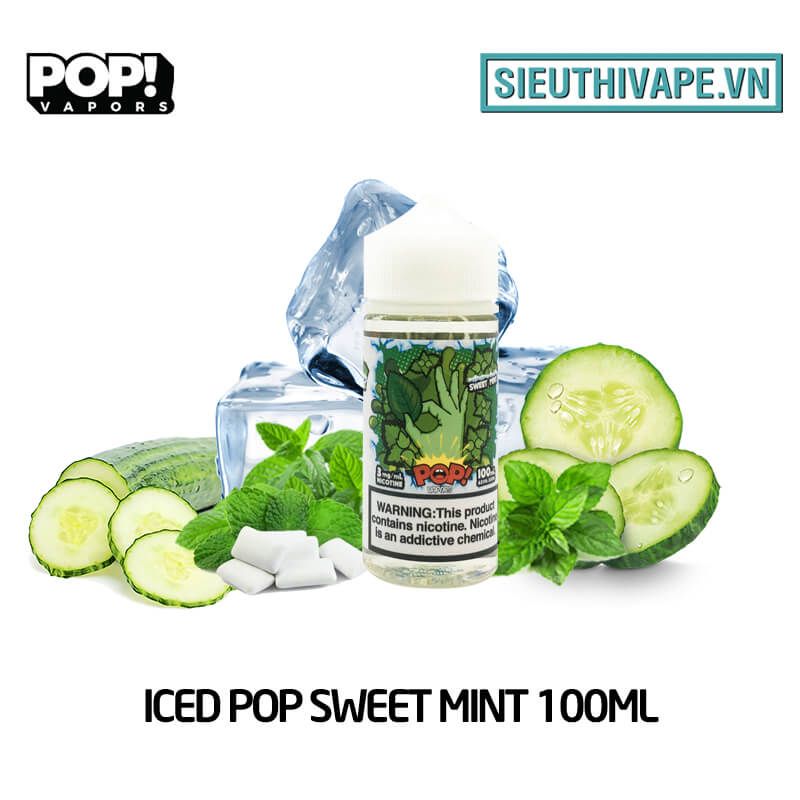  Iced Pop Sweet Mint 100ml - Tinh Dầu Vape Mỹ 