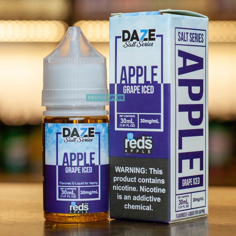  Grape Iced Reds Apple Salt 30ml - Tinh Dầu Salt Nic Mỹ 