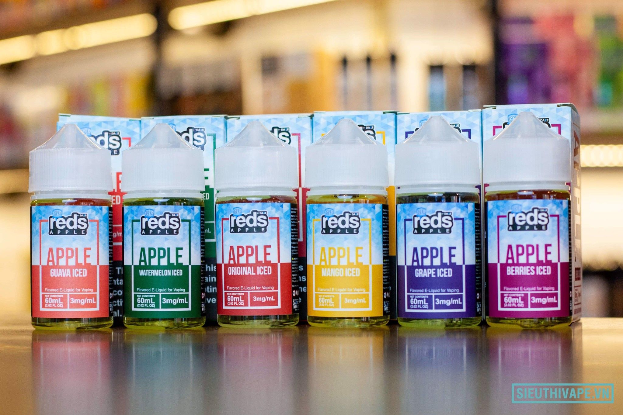  Iced Reds Apple Original 60ml - Tinh Dầu Vape Mỹ 