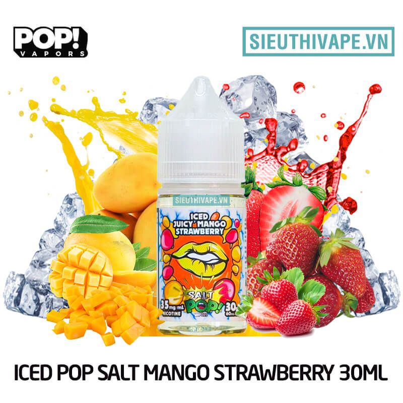  Iced Pop Salt Mango Strawberry 30ml -Tinh Dầu Salt Nic Mỹ 