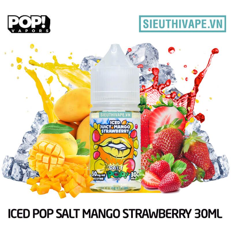  Iced Pop Salt Mango Strawberry 30ml -Tinh Dầu Salt Nic Mỹ 