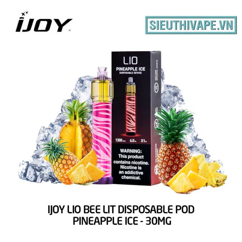  IJOY Lio Bee Lit Pineapple Ice Disposable Pod - Vape Pod Dùng 1 Lần 
