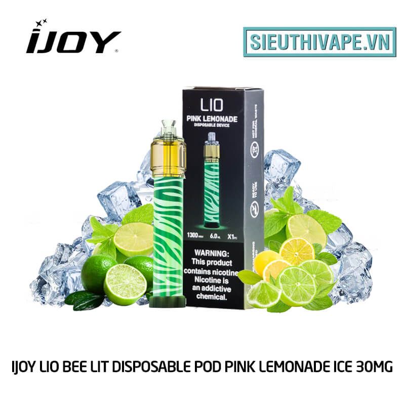  IJOY Lio Bee Lit Pink Lemonade Disposable Pod - Vape Pod Dùng 1 Lần 