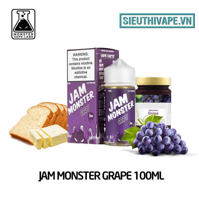  Jam Monster Grape 100ml - Tinh Dầu Vape Mỹ 