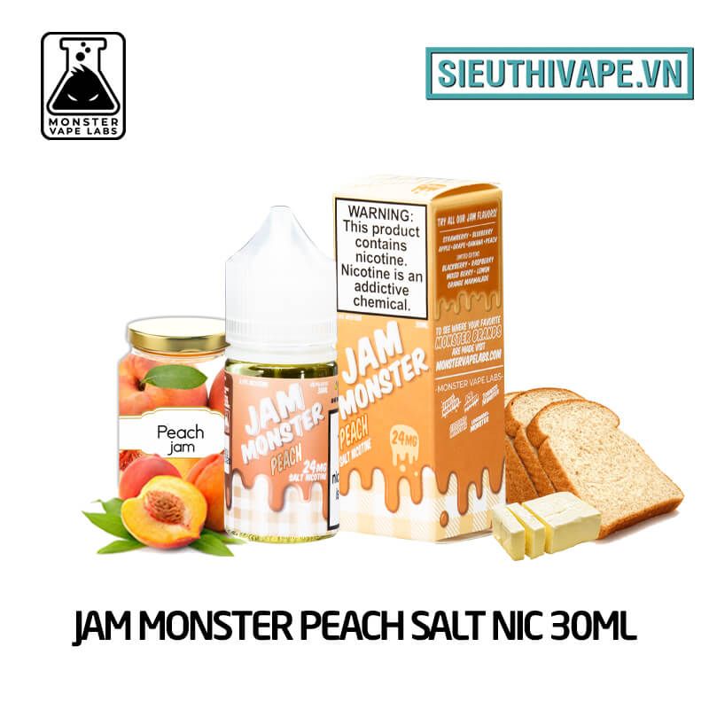  Jam Monster Peach Salt Nic 30ml - Tinh Dầu Salt Nic Mỹ 