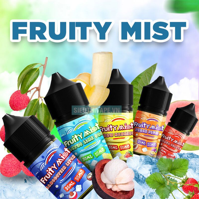  Fruity Mist Salt Cactus Lime Soda 30ml - Tinh Dầu Saltnic Chính Hãng 