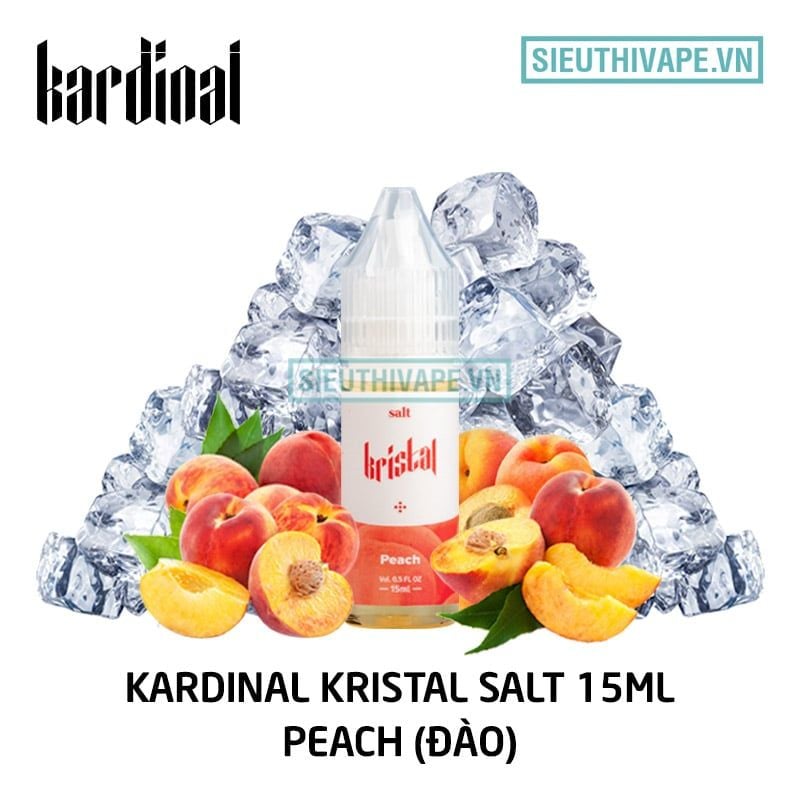  Kardinal Kristal Salt Peach - Tinh Dầu Saltnic Chính Hãng 