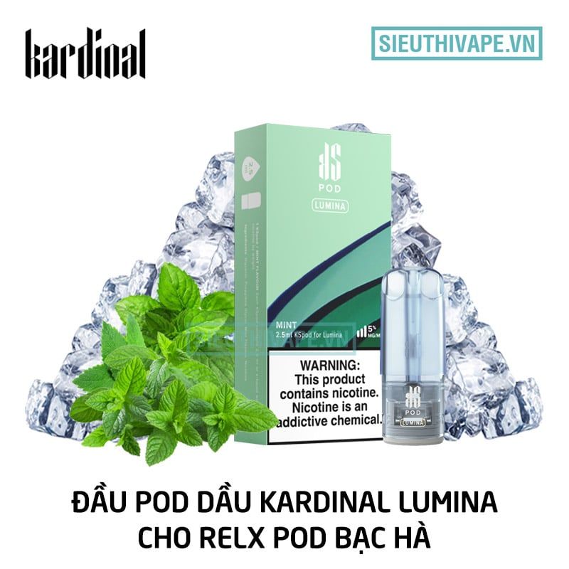  Pod Dầu Kardinal Lumina Mint Cho Relx Pod - Chính Hãng 