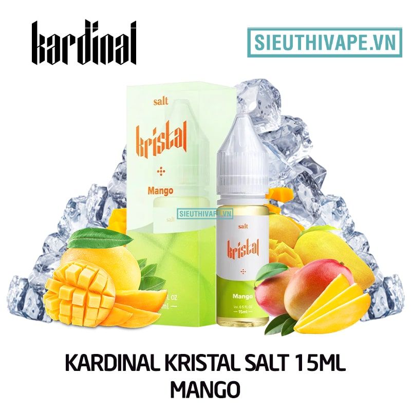  Kardinal Kristal Salt Mango  - Tinh Dầu Saltnic Malaysia 