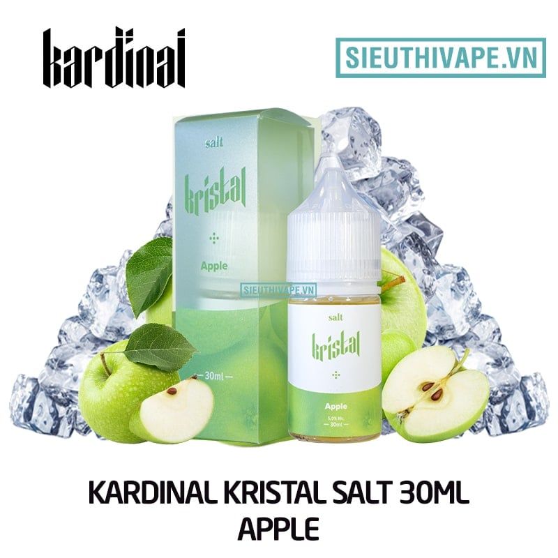  Kardinal Kristal Salt Apple - Tinh Dầu Saltnic Malaysia 