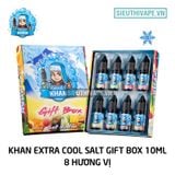  Khan Salt Extra Cool Combo Gift Box 8 Chai 10ml - Tinh Dầu Salt Nic Chính Hãng 
