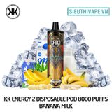  KK Energy 2 Banana Milk - Pod 1 Lần 8000 Hơi Có Sạc 