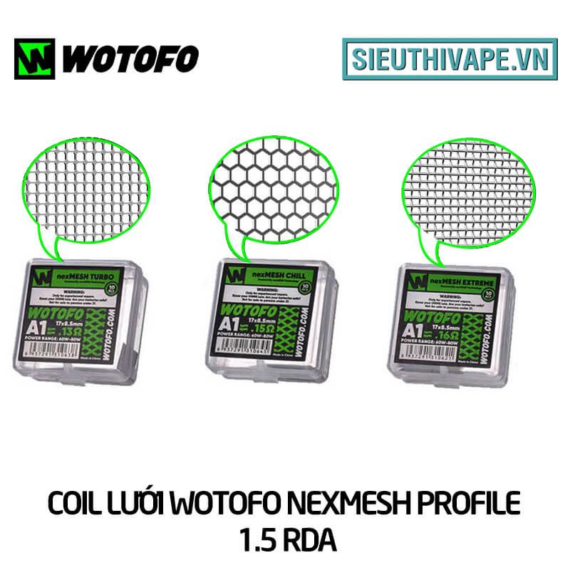  Coil Lưới Wotofo Nexmesh Profile 1.5 RDA RDTA Chính Hãng 