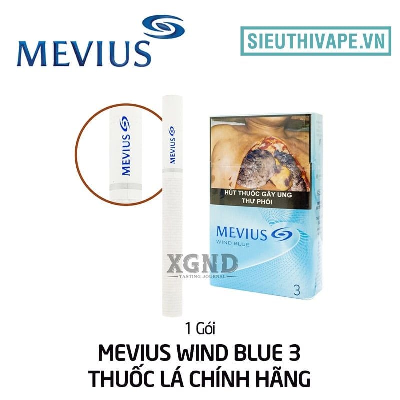  Mevius Wind Blue 3 - Thuốc Lá Chính Hãng 