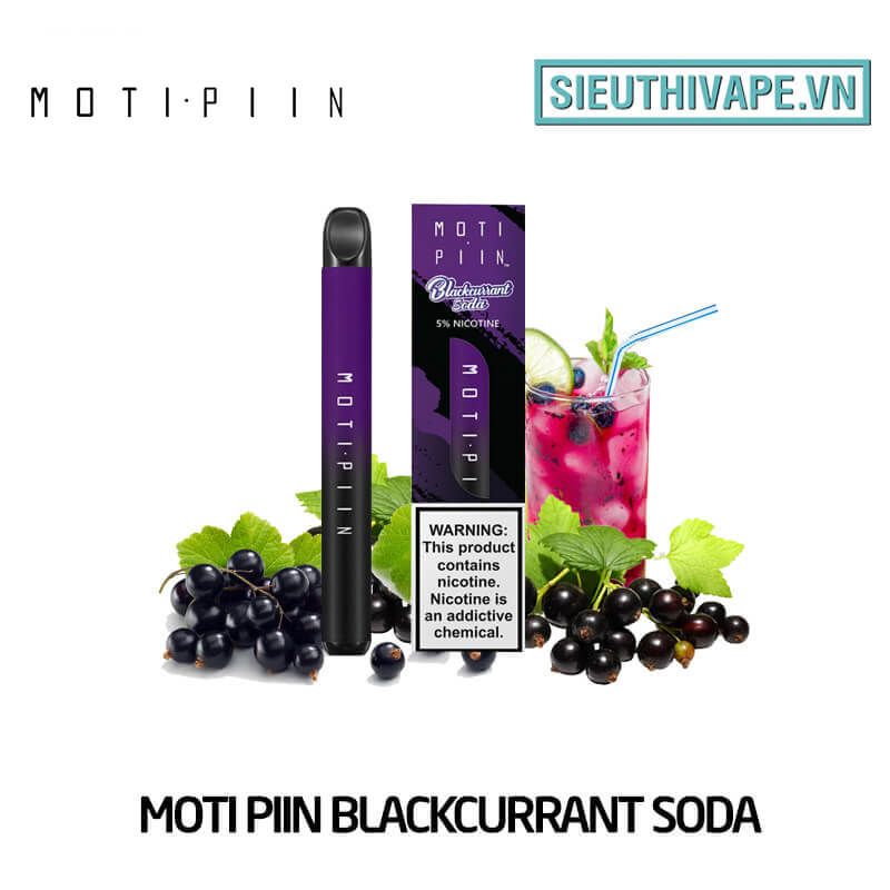  Moti Piin Blackcurrant Soda - Vape Pod Dùng 1 Lần 